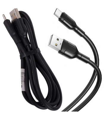 USB-A–USB-C kabelis tālruņa uzlādei un datu pārraidei, 1,4 m