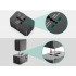 Universāls ceļojumu adapteris UK, USA, EU un AUS kontaktligzdām ar 2 USB portiem