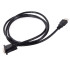Vga–hdmi d-sub kabelis ar apzeltītiem savienotājiem, full hd, 1,3m