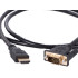 Vga–hdmi d-sub kabelis ar apzeltītiem savienotājiem, full hd, 1,3m