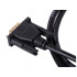Vga–hdmi d-sub kabelis ar apzeltītiem savienotājiem, full hd, 1,3m
