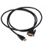 Vga–hdmi d-sub kabelis ar apzeltītiem savienotājiem, full hd, 1,3m