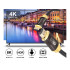 HDMI kabelis ultra high speed hq gold ar apzeltītiem kontaktiem — 2.1, 8K 60Hz, 4K 120Hz, 3m