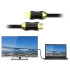 HDMI kabelis ultra high speed hq gold ar apzeltītiem kontaktiem — 2.1, 8K 60Hz, 4K 120Hz, 3m