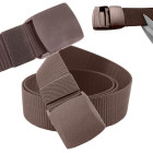 Brūna taktiskā bikšu josta ar plastmasas sprādzi – 120cm x 3,7cm