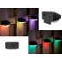 Dārza saules LED lampa ar RGB krāsām un krēslas sensoru pakāpieniem, terasei un žogam
