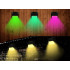 Dārza saules LED lampa ar RGB krāsām un krēslas sensoru pakāpieniem, terasei un žogam