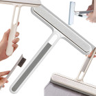 Logu tīrītājs ar ūdens savācēju un rievu birsti, 22cm