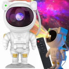 Zvaigžņu projektors astronauta formā ar lāzeru, LED un tālvadības pulti