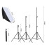 Fotostudijas lampu komplekts ar softboxiem un statīviem, 2 × 135 W