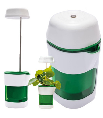 Augu audzēšanas lampa ar pašlaistošu puķupodu, 6 LED un 4 UV LED