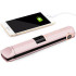 Keramiskais matu taisnotājs ar LCD displeju, 2 in 1, temperatūras regulēšanu un power bank funkciju, rozā, 21cm x 3cm x 3,5cm