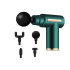 Masāžas pistole mugurai un ķermenim ar 4 uzgaļiem, Massage Gun Pro, zaļa, 13,5cm x 13,5cm x 5cm