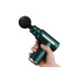 Masāžas pistole mugurai un ķermenim ar 4 uzgaļiem, Massage Gun Pro, zaļa, 13,5cm x 13,5cm x 5cm