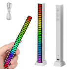 USB RGB LED gaismas panelis ar skaņas reakciju, daudzkrāsains, 18 režīmi, 181mm x 16mm x 18mm
