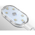 Bezvadu skārienvadības RGB LED lampiņa automašīnas salonam, 6 LED, 5,5cm x 2,5cm