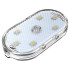 Bezvadu skārienvadības RGB LED lampiņa automašīnas salonam, 6 LED, 5,5cm x 2,5cm