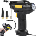 Automašīnas kompresors ar riepu pumpēšanas pistoli un uzgaļiem, 12 V, 120 W, LED, 150 PSI/10 bar
