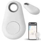 Bluetooth atslēgu piekariņš-lokators ar tālruņa meklēšanas funkciju, balts
