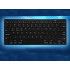 Bezvadu Bluetooth tastatūra datoram, iPad un Mac, kompakta, ar zema profila taustiņiem, melna, 12 cm x 28,5 cm