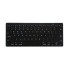 Bezvadu Bluetooth tastatūra datoram, iPad un Mac, kompakta, ar zema profila taustiņiem, melna, 12 cm x 28,5 cm