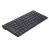 Bezvadu Bluetooth tastatūra datoram, iPad un Mac, kompakta, ar zema profila taustiņiem, melna, 12 cm x 28,5 cm