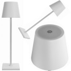 Skārienvadāma bezvadu galda naktslampa ar LED, 3 gaismas toņiem un USB uzlādi, 38 cm