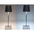 Skārienvadāma galda naktslampa ar 3 gaismas toņiem, bezvadu, USB, sudraba, 38 cm