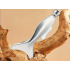 Nerūsējošā tērauda gua sha masāžas rīks ar lodīti sejai un ķermenim, 13 cm