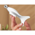 Nerūsējošā tērauda gua sha masāžas rīks ar lodīti sejai un ķermenim, 13 cm