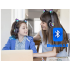 Bezvadu Bluetooth austiņas ar FM radio, MP3 atskaņotāju, kaķa ausīm un LED apgaismojumu