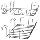 Metāla virtuves plaukts-organizators, piekarams pie radiatora, 46 × 31 × 9,5 cm