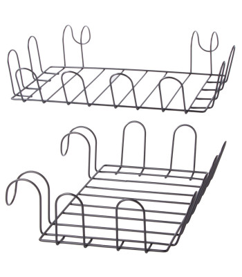 Metāla virtuves plaukts-organizators, piekarams pie radiatora, 46 × 31 × 9,5 cm
