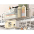 Pie sienas stiprināms virtuves organizators Loft stilā ar 3 āķiem, 25 × 37 × 13 cm