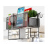 Pie sienas stiprināms virtuves organizators Loft stilā ar 3 āķiem, 25 × 37 × 13 cm