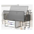 Pie sienas stiprināms virtuves organizators Loft stilā ar 3 āķiem, 25 × 37 × 13 cm