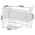 Pie sienas stiprināms virtuves organizators Loft stilā ar 3 āķiem, 25 × 37 × 13 cm