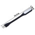Elastīga silikona USB lampa datoram, 6 LED, melna, 16,7cm x 1,8cm