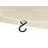 Salokāma ceļojumu kosmētikas soma ar āķi un kabatām, bēša (26 × 16 cm salocītā, 64 × 26 cm atlocītā)