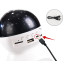 Zvaigžņu projektors un naktslampa ar LED, Bluetooth skaļruni un USB, balts, 11cm x 13cm