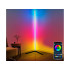 Stūra RGB LED grīdas lampa ar tālvadības pulti un lietotnes vadību, 150 cm