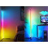 Stūra RGB LED grīdas lampa ar tālvadības pulti un lietotnes vadību, 150 cm