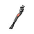 Regulējama alumīnija velosipēda sānu kājiņa, melna, 30–34 cm