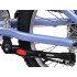 Regulējama alumīnija velosipēda sānu kājiņa, melna, 30–34 cm