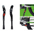 Regulējama alumīnija velosipēda sānu kājiņa, melna, 30–34 cm