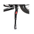 Regulējama alumīnija velosipēda sānu kājiņa, melna, 30–34 cm