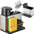 Virtuves dozators ar izlietnes organizatoru, 19cm x 18cm x 13cm