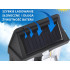 Solarā LED lampa ar krēslas un kustības sensoru, 3 režīmi, ūdensizturīga, 1200 lm