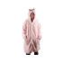 Silts džemperis-pleds ar kapuci, biezs, 2 vienā, oversize, XL