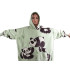 Silts panda džemperis-pleds ar kapuci, oversize, 2-in-1, biezs un mīksts, XXL